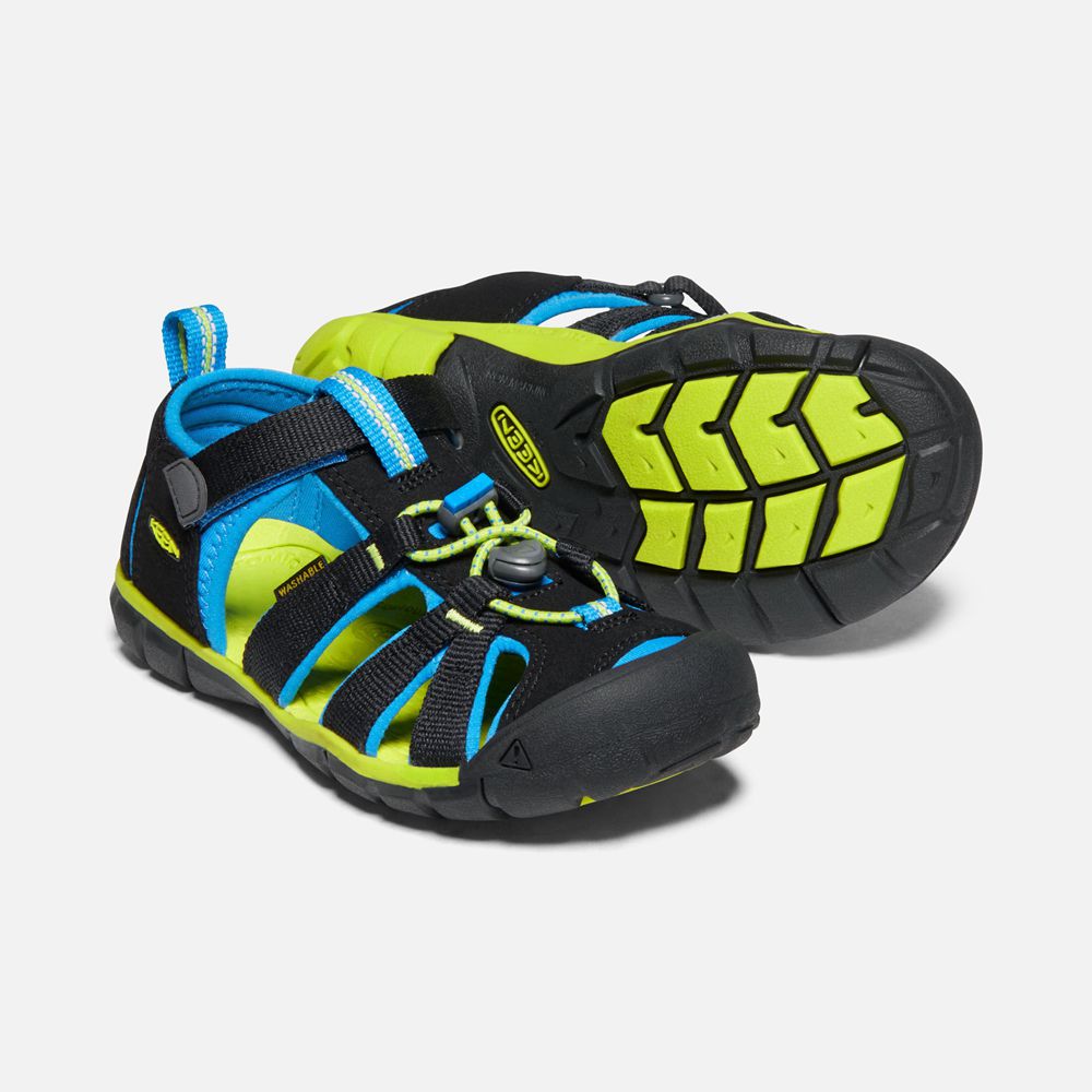 Sandales Keen Enfant Noir/Bleu | Seacamp Ii Cnx | ZLAIH-5196